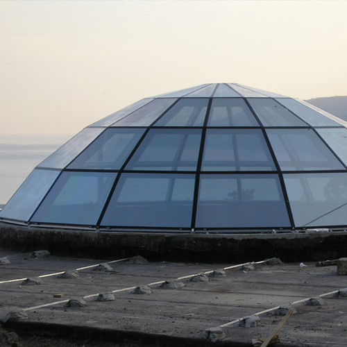 Ремонт стеклянного купола Пересвет
