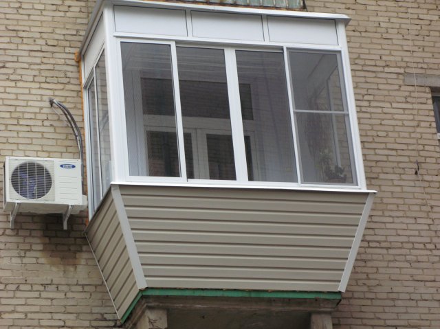 Остекление балконов в хрущевке с выносом по цене от производителя Пересвет
